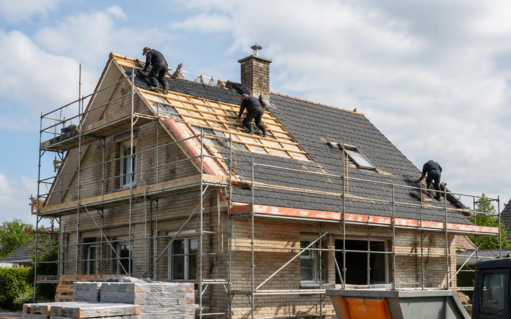 Storm Damage Restoration — example of this type of roofing work